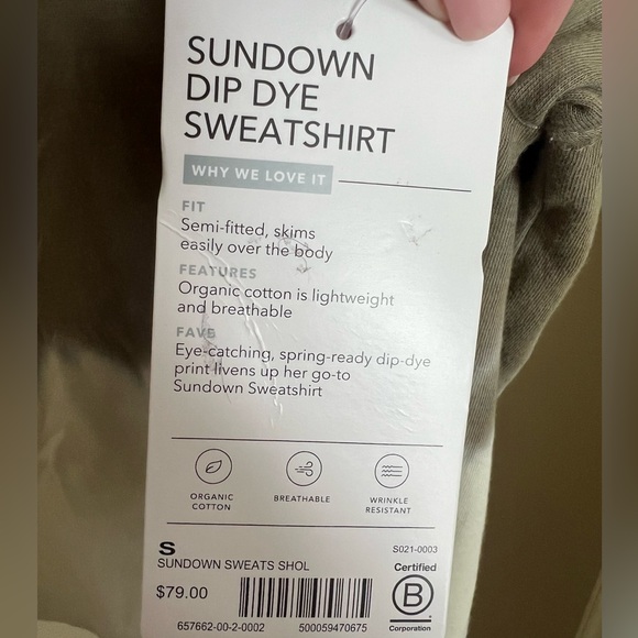 Athleta Sweatshirt Size Small - Picture 2 of 2